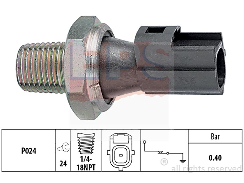 Oil pressure warning switches