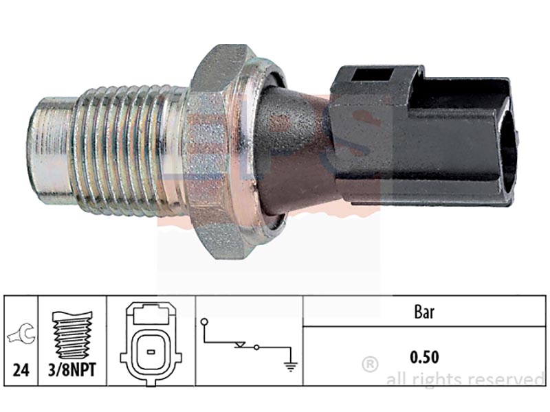 Oil pressure warning switches
