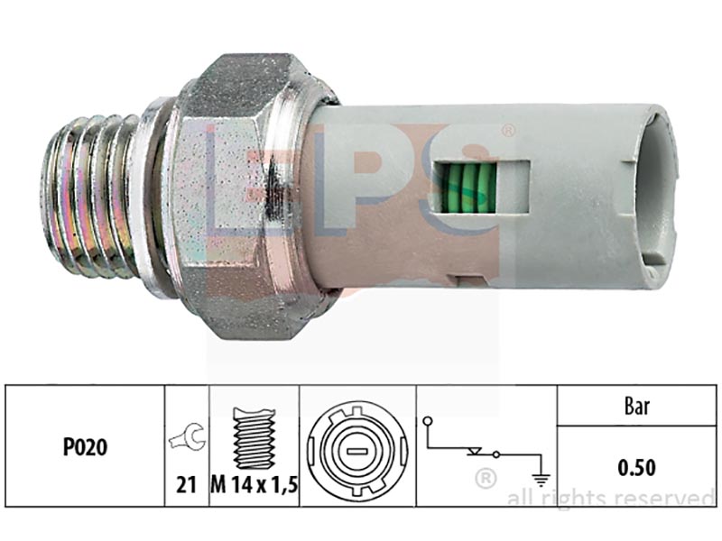 Oil pressure warning switches
