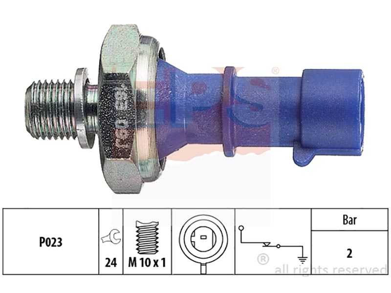 Oil pressure warning switches