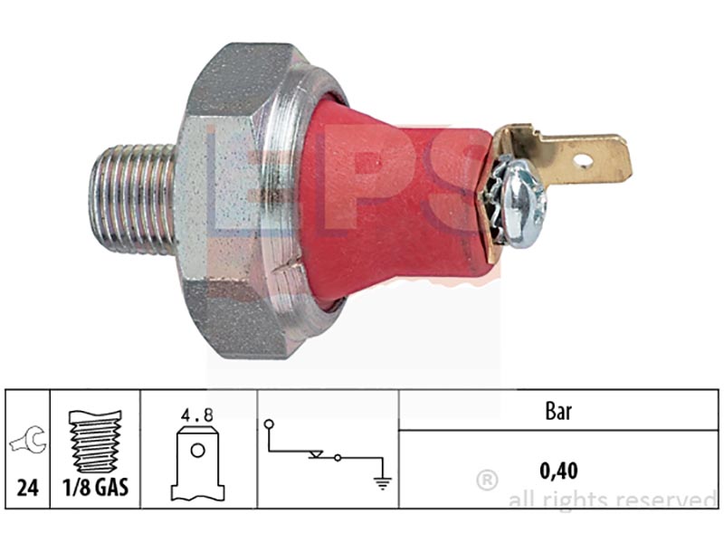 Oil pressure warning switches