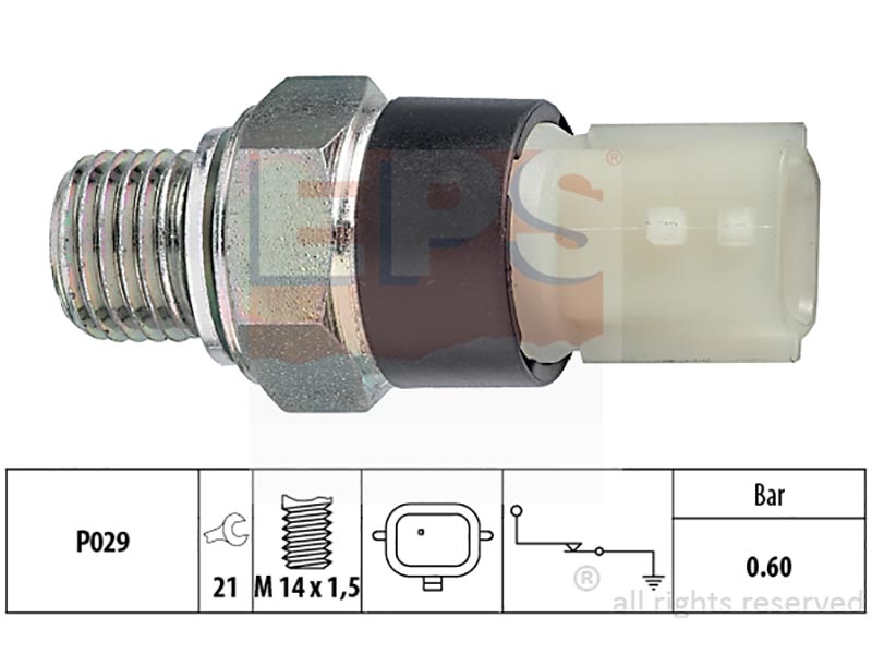 Oil pressure warning switches