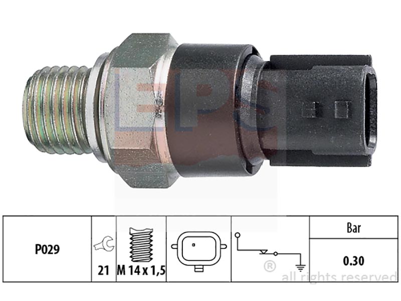 Oil pressure warning switches