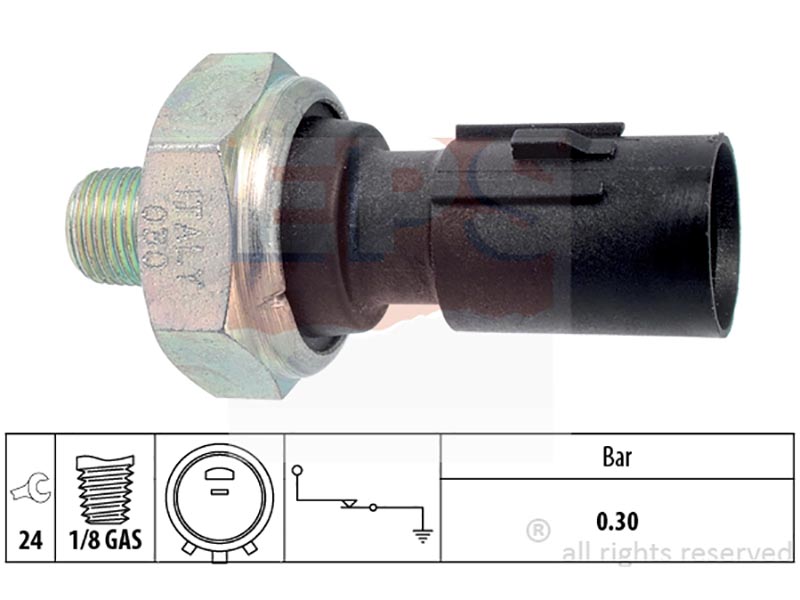 Oil pressure warning switches
