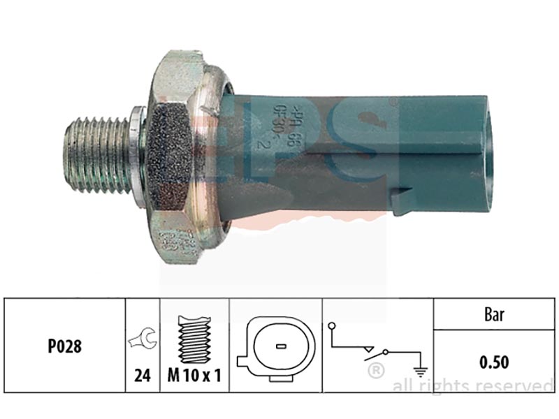Oil pressure warning switches