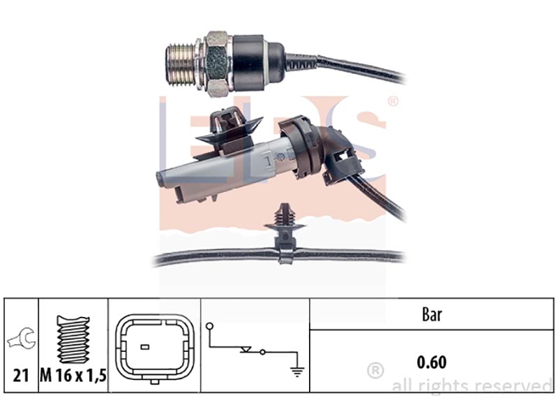 Oil pressure warning switches