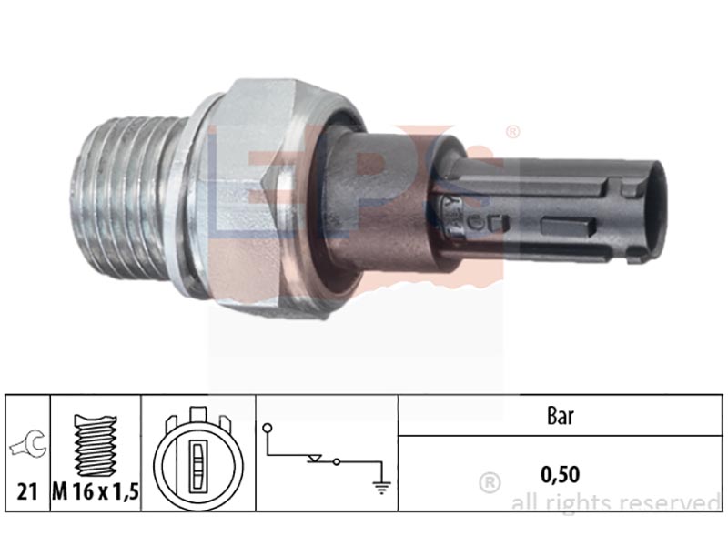 Oil pressure warning switches