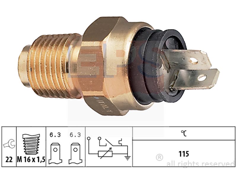 Eps-(7.3500) trasmettitori con spia temperatura acqua