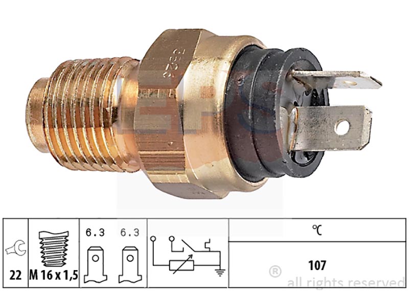 Eps-(7.3526) trasmettitori con spia temperatura acqua