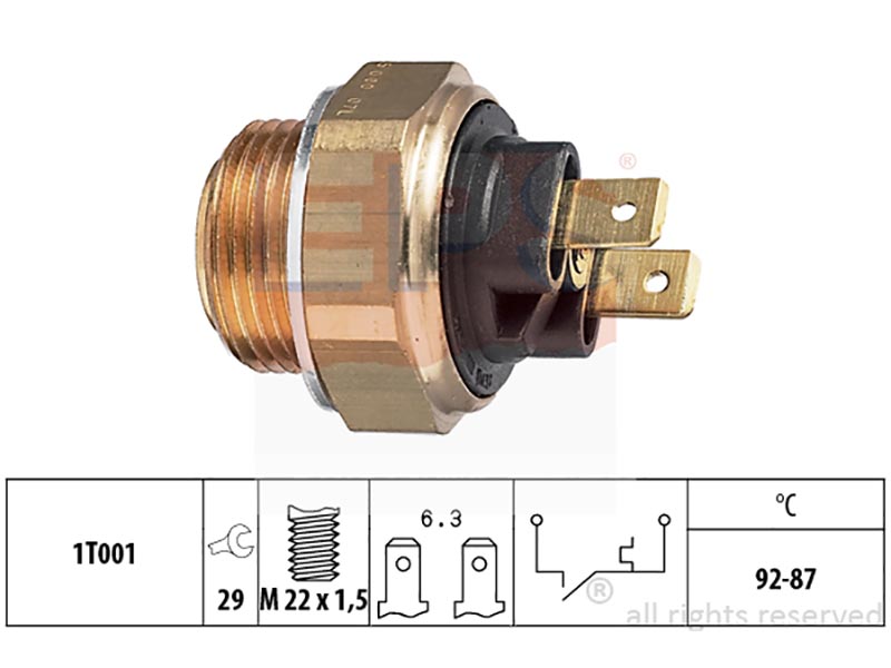 Eps-(7.5005) termointerruttori per elettroventilatori