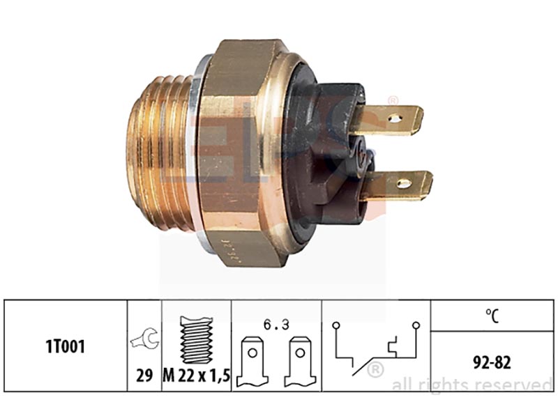 Eps-(7.5016) termointerruttori per elettroventilatori
