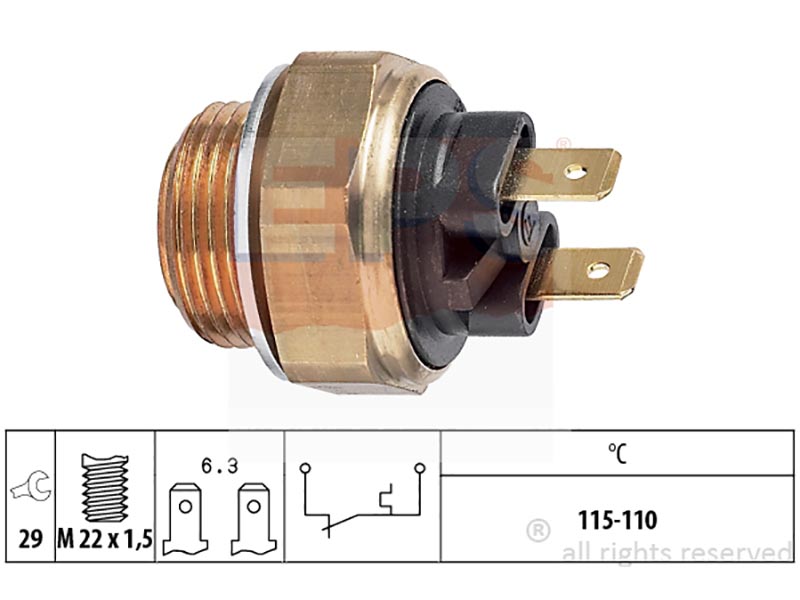 Eps-(7.5135) termointerruttori per elettroventilatori