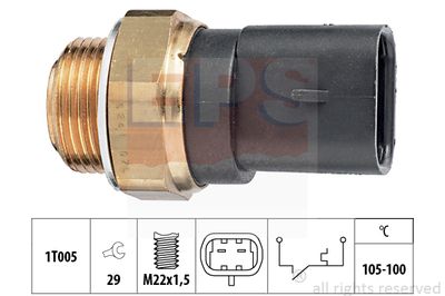 EPS 1.850.241 / Termocontatto, Ventola radiatore Made in Italy - OE Equivalent