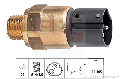 EPS 1.850.273 / Termocontatto, Ventola radiatore Made in Italy - OE Equivalent