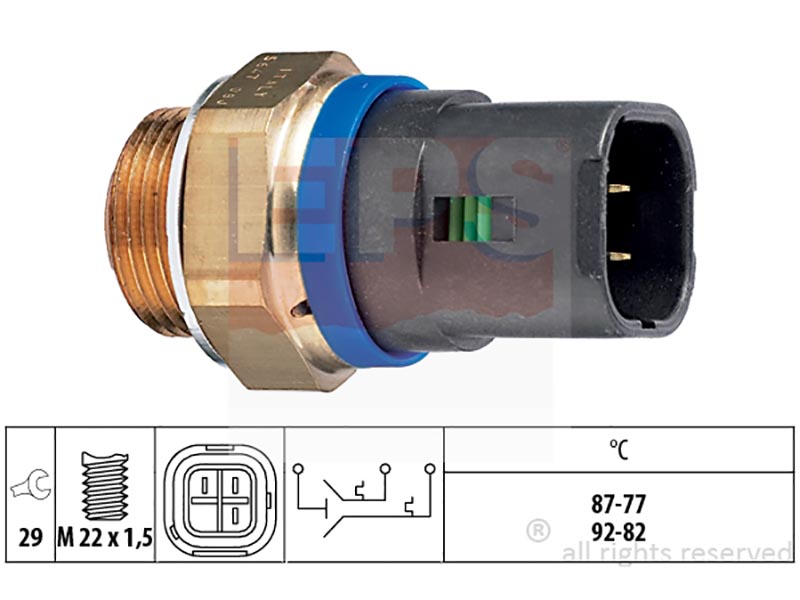 Eps-(7.5647) termointerruttori per elettroventilatori
