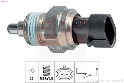 EPS 1.860.254 / Interruttore, Luce di retromarcia Made in Italy - OE Equivalent
