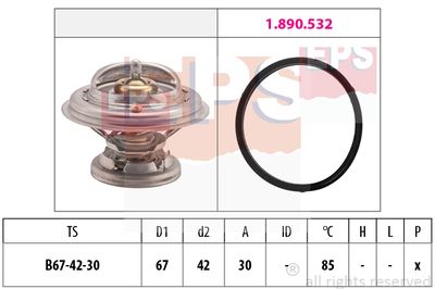 EPS 1.880.280 / Termostato, Refrigerante Made in Italy - OE Equivalent