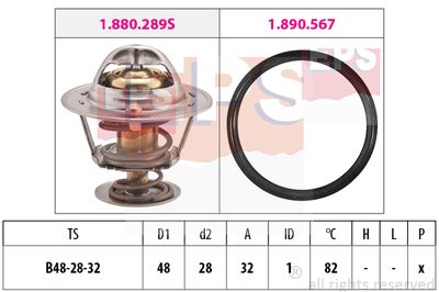 EPS 1.880.289 / Termostato, Refrigerante Made in Italy - OE Equivalent