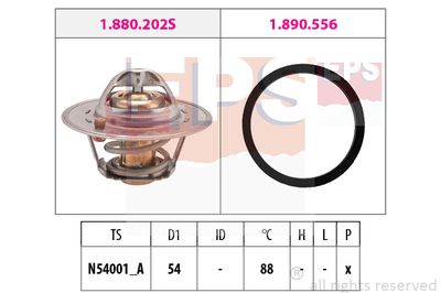 EPS 1.880.533 / Termostato, Refrigerante Made in Italy - OE Equivalent