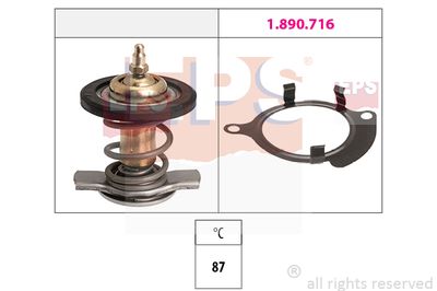 EPS 1.880.820 / Termostato, Refrigerante Made in Italy - OE Equivalent