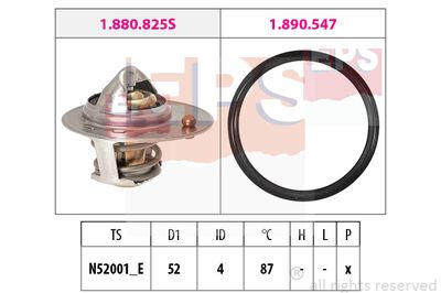 EPS 1.880.825 / Termostato, Refrigerante Made in Italy - OE Equivalent