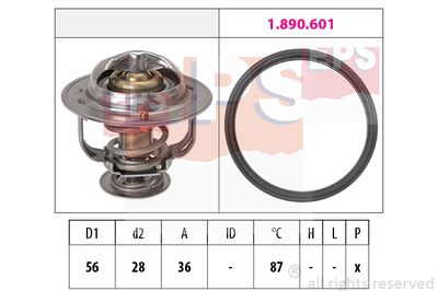 EPS 1.880.828 / Termostato, Refrigerante Made in Italy - OE Equivalent