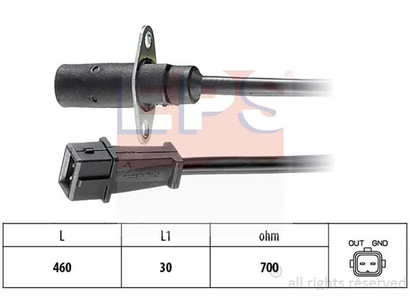 Engine and transmission speed sensors
