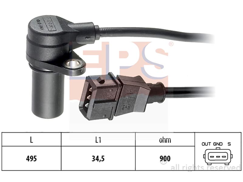 Engine and transmission speed sensors