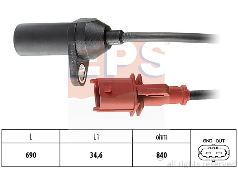 Engine and transmission speed sensors