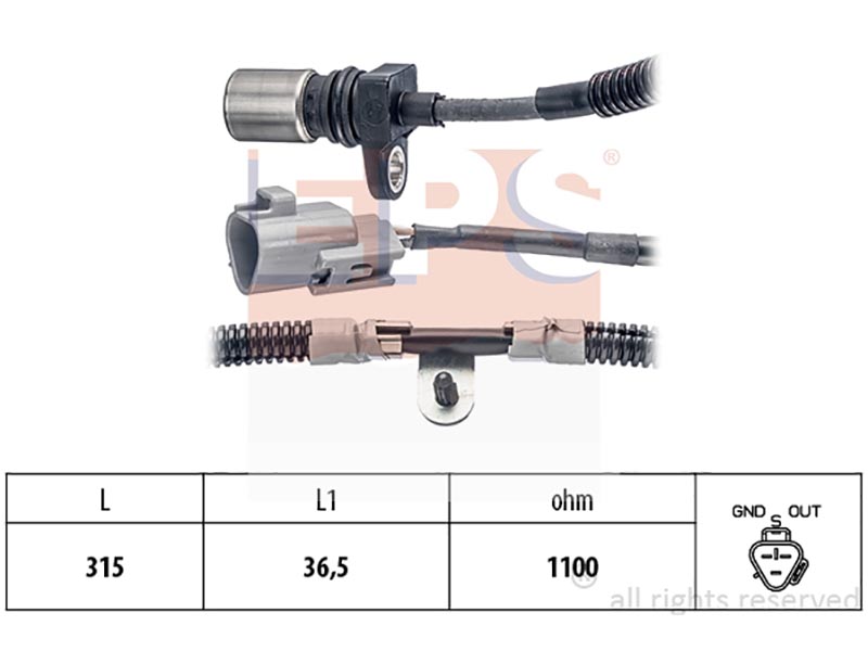 Engine and transmission speed sensors