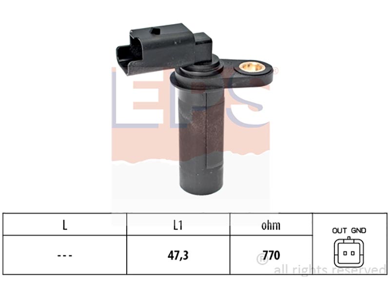 Engine and transmission speed sensors