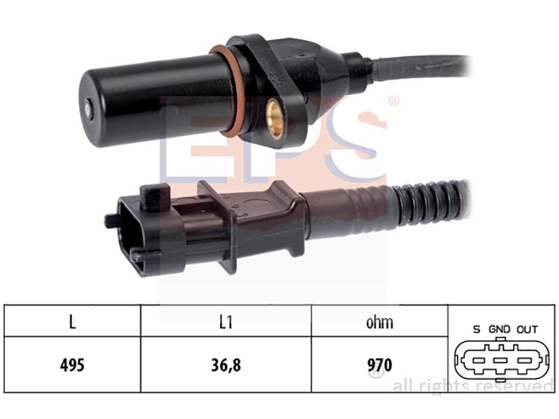 Engine and transmission speed sensors