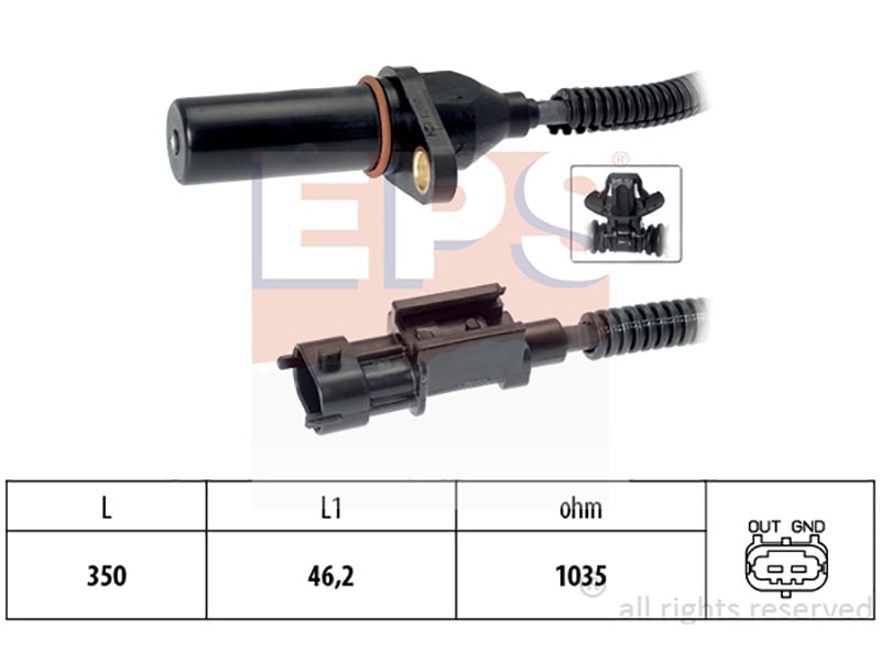Engine and transmission speed sensors