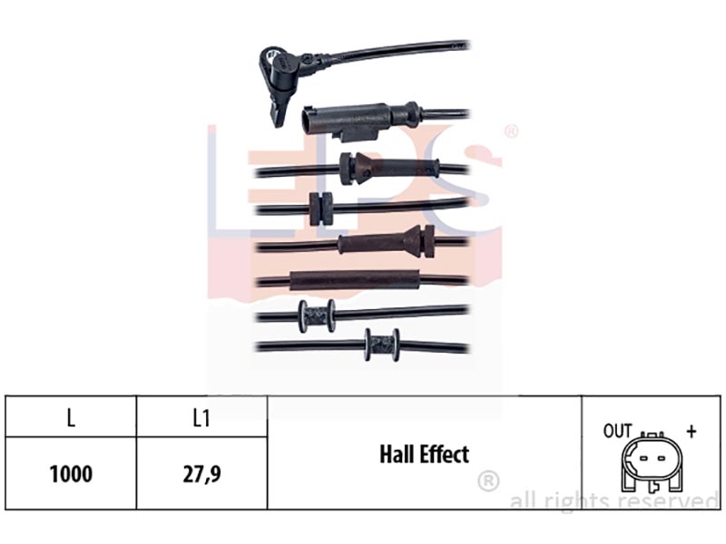 Wheel speed sensors