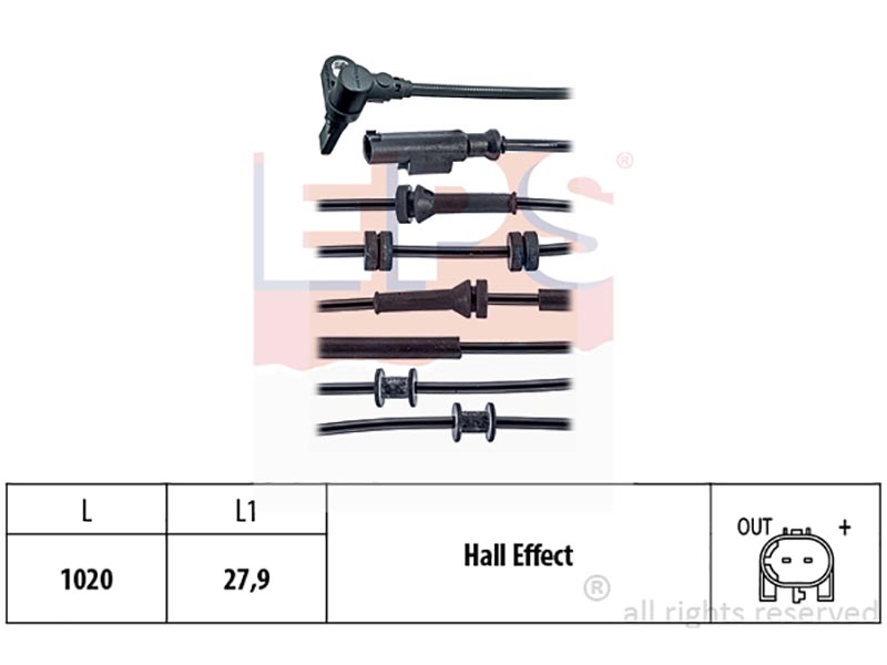 Wheel speed sensors