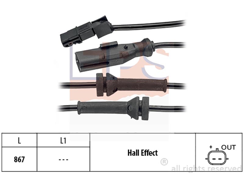 Wheel speed sensors