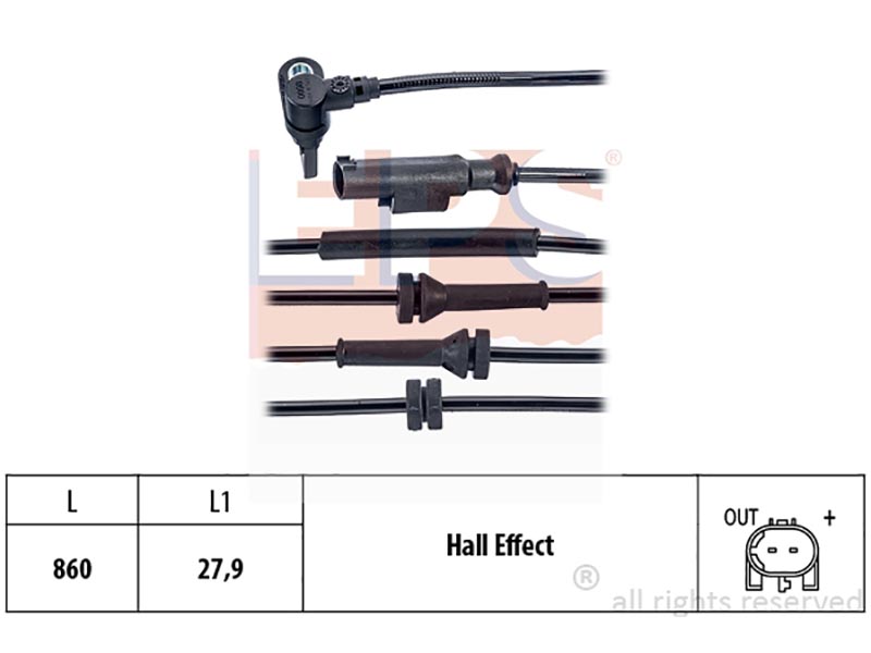 Wheel speed sensors