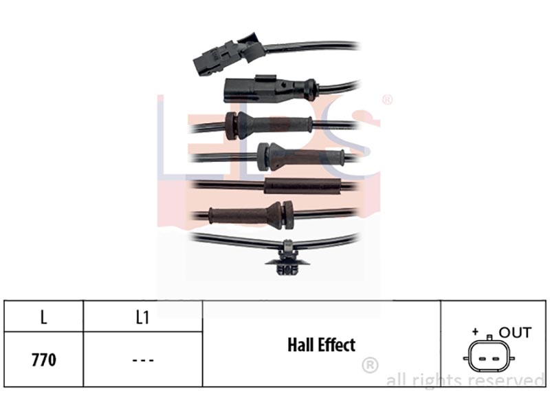 Wheel speed sensors