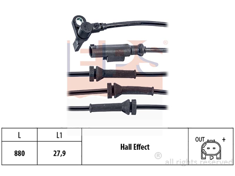 Wheel speed sensors