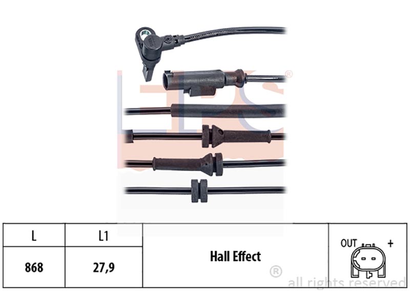 Wheel speed sensors