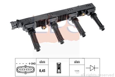 EPS 1.970.507 / Bobina d'accensione Made in Italy - OE Equivalent