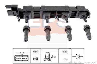 EPS 1.970.509 / Bobina d'accensione Made in Italy - OE Equivalent