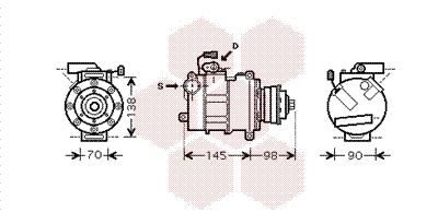 VAN WEZEL 0300K280 / Compressore, Climatizzatore