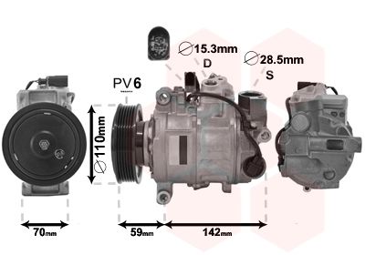 VAN WEZEL 0300K380 / Compressore, Climatizzatore