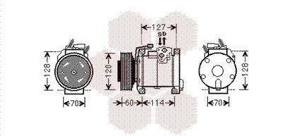 VAN WEZEL 0700K112 / Compressore, Climatizzatore