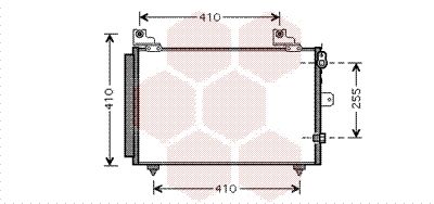 VAN WEZEL 11005056 / Condensatore, Climatizzatore