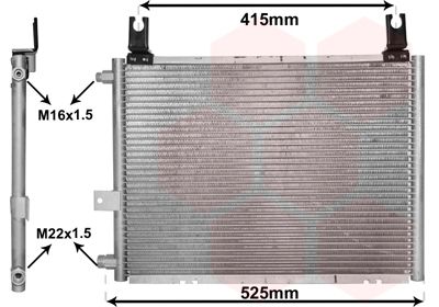 VAN WEZEL 11005060 / Condensatore, Climatizzatore