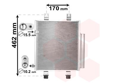 VAN WEZEL 11005072 / Condensatore, Climatizzatore