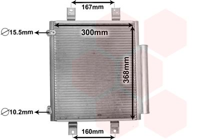 VAN WEZEL 11005075 / Condensatore, Climatizzatore