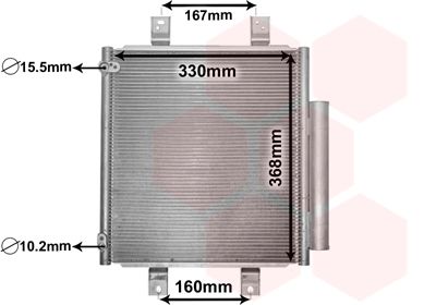 VAN WEZEL 11005076 / Condensatore, Climatizzatore